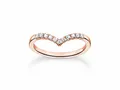 Produktbild: Thomas Sabo Ring TR2394-416-14-50 Sterling Silber - vergoldet Roségold - Zirkonia - Gr. 50