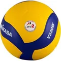 Produktbild: Mikasa Volleyball V330W, Größe 5, gelb/blau, 280 Gramm, Trainingsball