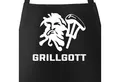 Produktbild: MoonWorks Grillschürze Grill-Schürze für Männer mit Motiv GrillGott von, mit kreativem Aufdruck