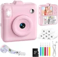 Produktbild: Sofortbildkamera Kinderkamera mit Selfie,48MP/1080P HD Sofortdruck von Fotos,...