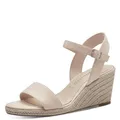 Produktbild: Tamaris Damen Sandalette mit Keilabsatz, beige, 36 EU