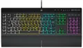 Produktbild: CORSAIR K55 RGB PRO Kabelgebundene Membrantastatur - IP42 staub- Und Spritzwassergeschützt - 6 Makro-Tasten Mit Elgato-Integration - iCUE-Kompatibel - QWERTZ DE - PC, Mac, Xbox - Schwarz