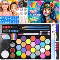 Produktbild: Kinderschminke Set, Gesichtsfarben Kinderschminken Set 26 Farben Schminkpalet...