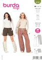 Produktbild: Burda 6735 Schnittmuster Hose mit Kordeldurchzug (Damen, Gr. 34 - 46) Level 1 super easy