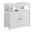 Produktbild: VASAGLE Waschbeckenunterschrank Badezimmerschrank Aufbewahrungsschrank mit 2 Türen, offenes Fach, 60 x 30 x 60 cm