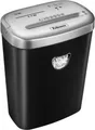 Produktbild: Aktenvernichter Fellowes® PowerShred 53C, Partikelschnitt 4 x 35 mm, P-4, 23 l, 9 Blatt Schnittleistung, schwarz-silber 163107