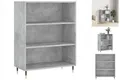 Produktbild: Bücherregal Betongrau 69,5x32,5x90 Cm Spanplatte