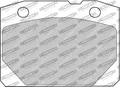 Produktbild: Bremsbeläge FDS96 FERODO RACING für LADA 1200-1500 Kombi NOVA NOVA Kombi TOSCANA