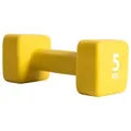 Produktbild: Kurzhantel 5kg Gelb Fitness Hantel Neopren Rutschfester Gummibezug Pure2Improve