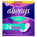 Produktbild: always Slipeinlagen Daily Fresh Normal für Slip, 56 St.