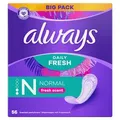 Produktbild: Always Fresh&Protect Normal Frische Slipeinlagen Großpackung 56 Stk