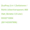 Produktbild: DuoPrep 2-in-1 Zerkleinerer / Mühle (silber/transparent, 800 Watt, Behälter 0,5