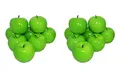 Produktbild: rukauf 16x Deko Äpfel Apfel GRÜN Kunstobst Kunstgemüse künstliches Obst Gemüse Früchte Dekoration