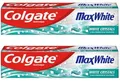 Produktbild: Colgate 2 x Max White mit weißen Kristallen, 100 ml pro Zahnpasta