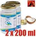 Produktbild: Canina Pharma 2x200= 400 ml Kokosöl kaltgepresst für Hund und Katze Stoffwechsel