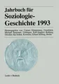Produktbild: Jahrbuch für Soziologiegeschichte 1993 | Buch | 9783322973054