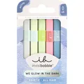 Produktbild: invisibobble Haargummi Damen (5x) Leuchtend – Hair Tie Glow in the Dark Neon bunt verspielt – Zopfgummi Mädchen elastisch sanft – Haarband Party Festival Haarschmuck alle Haartypen