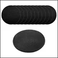 Produktbild: Sir Finley Monkey Filzuntersetzer rund 10 cm (12 Stück) - Glasuntersetzer schwarz - Tischuntersetzer zum Schutz vor Flecken und Kratzern - pflegeleichtes Glas untersetzer-Set