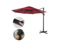 Produktbild: Gastronomie-Ampelschirm MCW-A96, Sonnenschirm, rund Ø 3,5m Polyester Alu/Stahl 26kg ~ bordeaux ohne Ständer