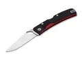 Produktbild: Manly 01ML061 Unisex – Erwachsene Peak D2 Red Taschenmesser, Schwarz, 22 cm
