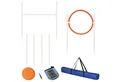 Produktbild: PawHut Agility-Hürde Agiliy-set für Haustiere mit Höhenverstellbaren Agilityhürde, PVC, 5er-Set Hundetraining (5-tlg) Weiß+Blau+Rot+Orange PVC