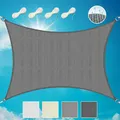 Produktbild: Sonnensegel rechteckig 3x4m Wasserdurchlässig HDPE Atmungsaktiver Balkon Terr...