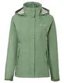 Produktbild: VAUDE Escape Light Regenjacke Damen – wasserdicht, atmungsaktiv und winddicht mit 2-Lagen-Membran, verstaubare Kapuze, 420g leicht, willow green,36