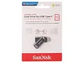 Produktbild: SDDDC3-256G-G46 Pendrive USB 3.1 256GB R: 150MB/s DUAL DRIVE GO schwarz SANDISK