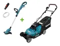 Produktbild: Makita Set DLM432Z 2x18V Akku-Rasenmäher mit DUR181Z Akku-Rasentrimmer 18V
