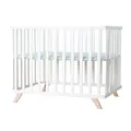 Produktbild: Roba Kids Laufgitter 75x100 cm mit Holzfüßen Lil Planet frosty green - weiß NEU