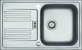 Produktbild: FRANKE Spüle EUROFORM EFX 614-78 Edelstahl glatt mit Drehexcenterventil / Ausschnittsmaß: 760 x 455 mm / Edelstahlspüle / Auflagespüle