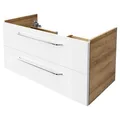Produktbild: Fackelmann 84215 Waschtisch Unterschrank hängend 100 cm weiß Hochglanz