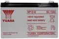 Produktbild: Yuasa NP12-6 NP12-6 Bleiakku 6V 12Ah Blei-Vlies (AGM) (B x H x T) 151 x 98 x 50mm Flachstecker 6.35mm Wartungsfrei