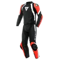 Produktbild: Dainese Avro 4 2tlg. Lederkombi, black-matt/fluo-red/white, Gr. 54, UVP 999,95€