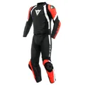 Produktbild: Dainese Avro 4 2tlg. Lederkombi, black-matt/fluo-red/white, Gr. 54, UVP 999,95€