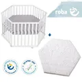 Produktbild: roba Bundle 'roba Style' inkl. Laufgitter 6-eckig & Laufgittermatratze