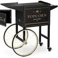 Produktbild: Popcornmaschinen-Untergestellwagen mit Retro-Schrank 51 x 37 cm - Schwarz und Gold