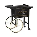 Produktbild: Royal Catering RCPT-BGWG-1 Popcornwagen Wagen für Popcornmaschine Popcorntrolley 2 Bremsen schwarz & golden