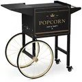 Produktbild: Popcornwagen Wagen für Popcornmaschine Popcorntrolley 2 Bremsen schwarz & golden