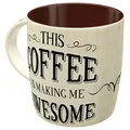 Produktbild: Nostalgic-Art Retro Kaffeebecher, 330 ml, Awesome Coffee – Geschenk-Idee für Kaffee-Fans, Keramik-Tasse für Kaffee, Vintage Design mit Spruch