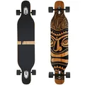 Produktbild: FunTomia Longboard mit 3 Flex Stufen Drop Through Cruiser Komplettboard Mach1 Speed Kugellager T-Tool