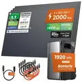 Produktbild: Solarway®️ 2000Wp / 800W Balkonkraftwerk mit 1,92kWh Speicher komplett Steckdose - 1,92 kWh EcoFlow STREAM Ultra