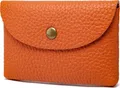 Produktbild: Kartenetui aus hochwertigem Echtleder, Kompakte Kartentasche für bis zu 20 Karten Leicht, Handlich und Stilvoll, Orange