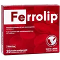 Produktbild: Ferrolip Microsomal Iron Supplement Better Bioavailability No Metallic Flavor Excellent Gastric Tolerance Melts Directly in The Mouth Lemon Flavor