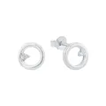 Produktbild: Amor Ohrstecker 925 Sterling Silber Damen Ohrschmuck, mit Zirkonia synth., 0,8 cm, Silber, Kommt in Schmuck Geschenk Box.