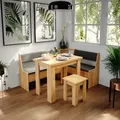 Produktbild: Vicco - Eckbankgruppe Roman, Goldkraft Eiche, 150 X 41.5 Cm Mit Tisch