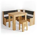 Produktbild: Vicco Eckbankgruppe Roman, Goldkraft Eiche, 150 x 120 cm mit Tisch, geeignet für Eckaufstellung in Küchen und Essbereichen