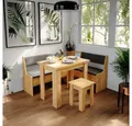 Produktbild: Vicco Sitzgruppe Roman, Goldkraft Eiche/Anthrazit, 150 x 120 cm mit Tisch, (Set, 5-tlg., 5-er Set), bequeme Polsterung
