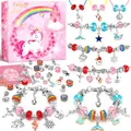 Produktbild: Lenski Einhorn Geschenke für Mädchen, Kleinigkeiten für Adventskalender Füllung Mädchen Geschenke 4-12 Jahre, Armbänder Selber Machen, Nikolaus Geschenk Weihnachtsgeschenke für Kinder Bastelset
