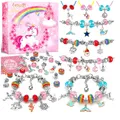 Produktbild: Lenski Einhorn Bastelset für Mädchen 5-12 Jahre DIY Schmuck Armbänder F